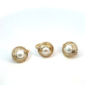 Gold Plated Sterling Silver Jewelry Suite