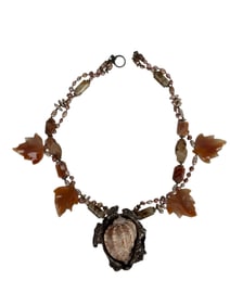 925 Sterling Silver & Agate Necklace