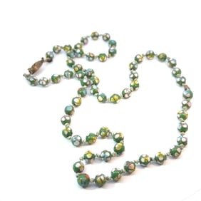 An Enameled Bronze Necklace