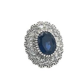 Sapphire and diamond ring