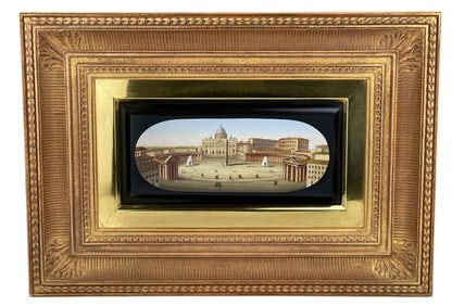 A MAGNIFICENT ITALIAN MICROMOSAIC PLAQUE