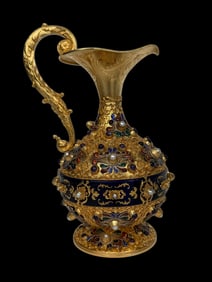 AUSTRO-HUNGARIAN STERLING SILVER EWER