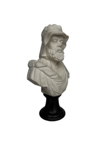 A Continental Orientalist Carved Marble Sculpture Of An Arab Man