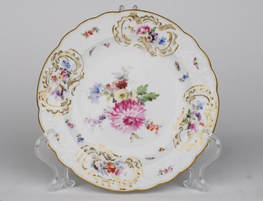 A Meissen Hand Painted Serving Plate