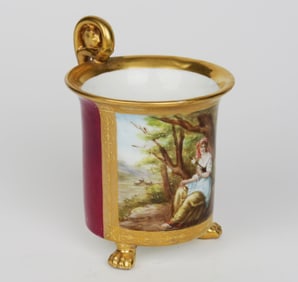 A 19th Century Royal Vienna Porcelain Hand Painted Cup