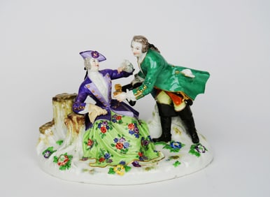 A Meissen Porcelain Group Sculpture