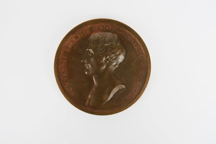 19th Century Napoleon Bronze Memorial Medal