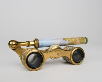 19th Century Viennese Hand Made Enameled Binoculars