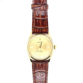 Vintage Rolex Oyster Perpetual 18k Yellow Gold wrist Watch