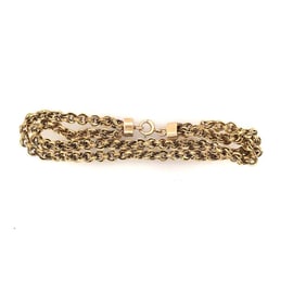 Victorian 14K Yellow gold 2 row Bracelet.