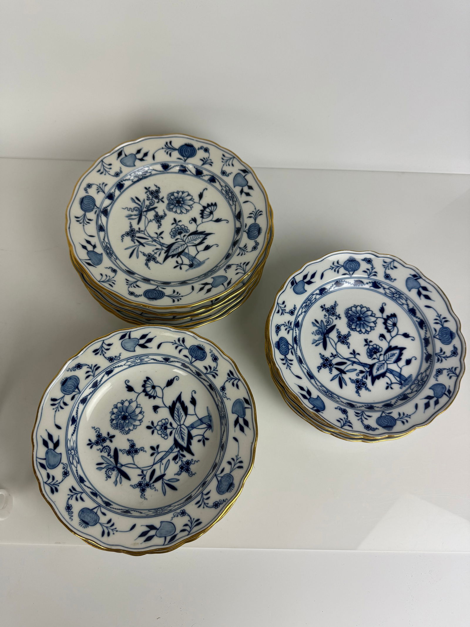 19th Century Meissen Blue & White Porcelain Serving Dishes (1 of 6)