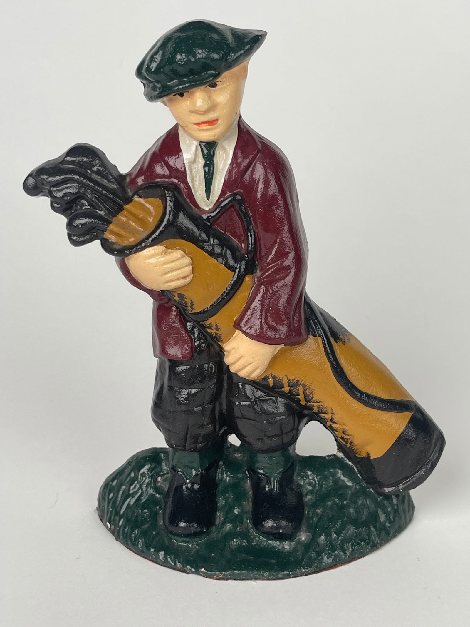 A Cast Iron Old School Golf Man With His Gear Doorstop (1 of 6)