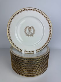 19th Century Imperial Sevres Porcelain Dinner Plates.
