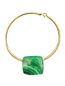 A Gilt & Malachite Necklace