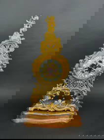 19th Century French Ormolu Mounted Tulipwood Clock By Alfred Beurdeley (1 of 9)