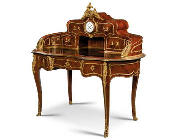 A Magnificent French Ormolu Mounted Kingwood Bureau (1 of 6)