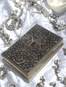 An Asian Hand Made Silver Jewelry Box