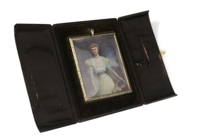 A Gilt Sterling Silver Hand Engraved Picture Frame