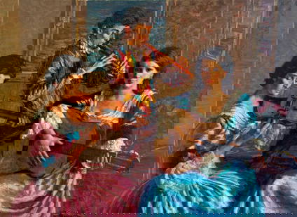 A 20th Century Oil On Canvas By Marc Rebierre: A 20th Century Oil On Canvas By Marc Rebierre