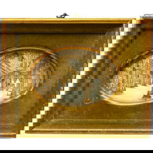 A 19th Century Framed Indian Painting of the Diwan-i-Khas: A 19th Century Framed Indian Painting of the Diwan-i-Khas. 8-1/2" x 6-1/2"