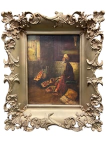 An Arabian Orientalist Oil On Canvas