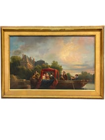 19th Century Oil On Canvas Painting