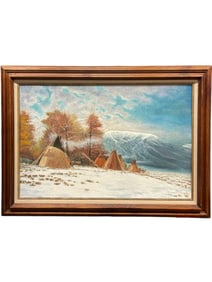 An Oil on Canvas Painting By Alfonso Roman