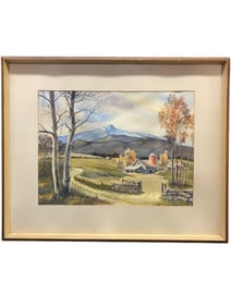 A Watercolor on Paper Painting by Henry Young (American 20th Century)