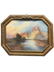 A Pastel on Board Landscape Painting, (American 20th Century)