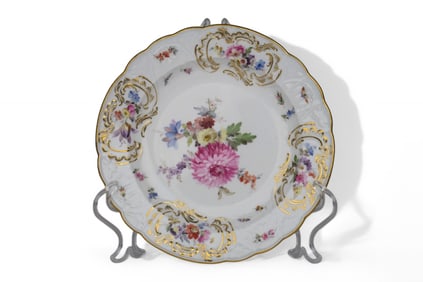 A Meissen Hand Painted Serving Plate