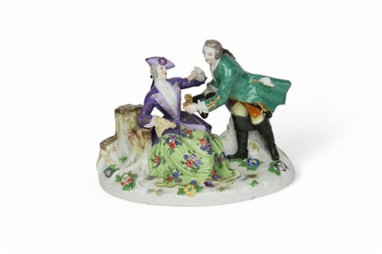 A Meissen Porcelain Group Sculpture