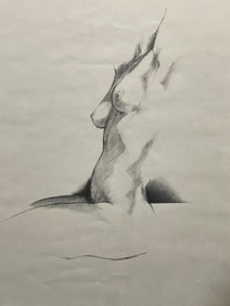 A Modern Drawing Study of a Torso