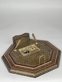 A Persian Khatam Kari Inkwell