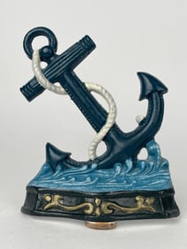 An Anchor Cast Iron Door Stop