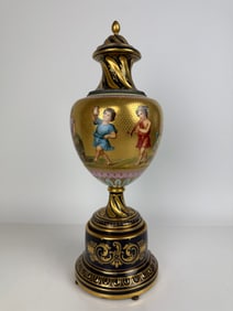 19th Century Royal Vienna Porcelain Hand Painted Vase