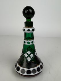 19th Century Double Layer Bohemian Perfume Bottle