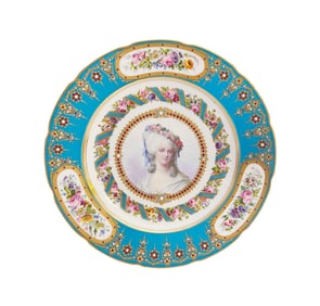 18th C Sevres Portrait of Marie Therese Louise of Savoy
