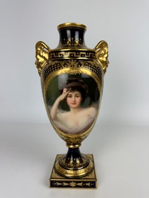 19th Century Royal Vienna Porcelain Hand Painted Vase