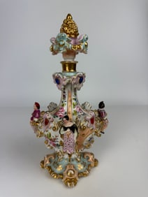 19th Century Jacob Petite Hand Painted Porcelain Bottle