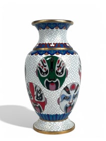 A Chinese Cloisonné Enamel Vase