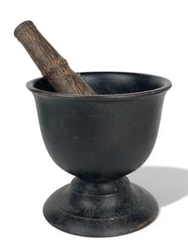 A Pottery Mortar & Pestle