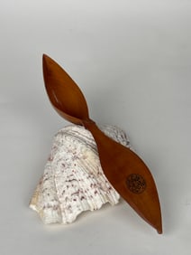 Persian Hand Carved Wooden Sherbet Spoon
