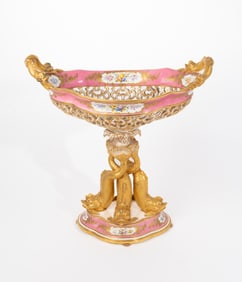 Magnificent & Rare 19th C. English Porcelain Centerpiece Retailer’s Mark Daniell