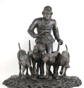 Viennese Patinated Bronze Sculpture by Franz Bergmann