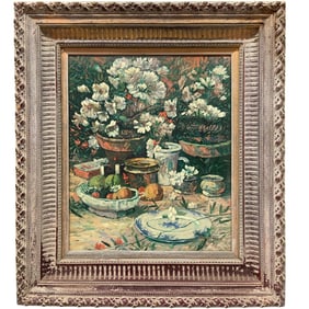 An Oil on Canvas Still-Life Painting By Robert Brown