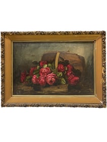 An Oil on Board Painting By Frances George