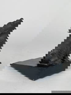 A Dog Cast Iron Door Stop: A Dog Cast Iron Door Stop. H: 5&rdquo; W: 5&rdquo;