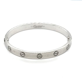 Cartier 18k White Gold Bracelet Size 19