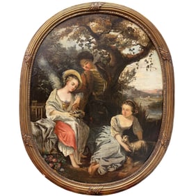 A 19th Century French Oil on Canvas Painting