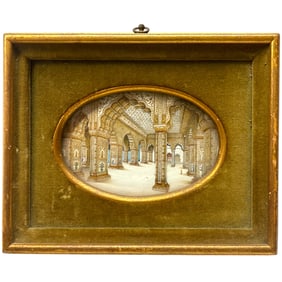 A 19th Century Framed Indian Painting of the Diwan-i-Khas